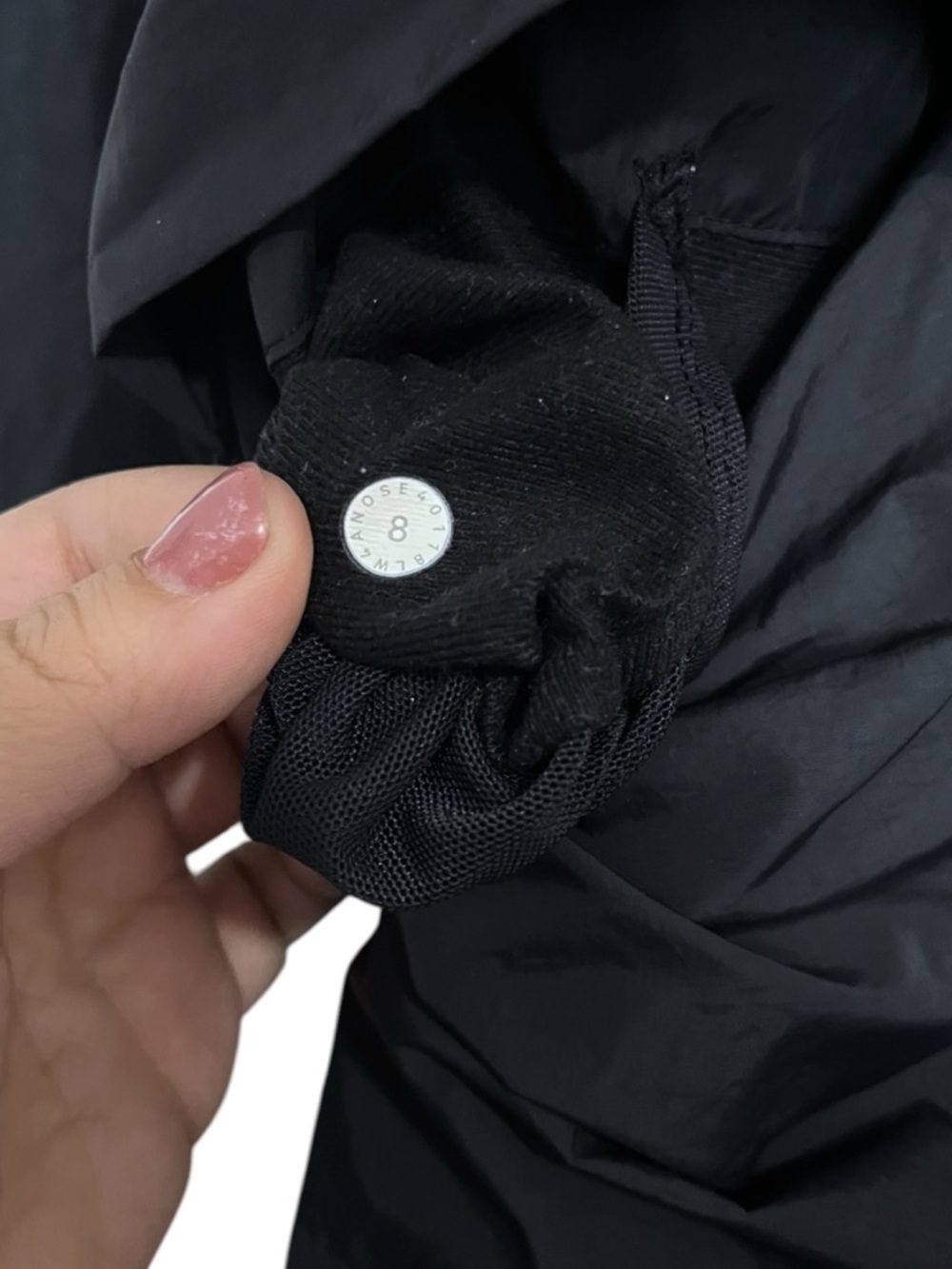 Lululemon Lululemon Pack & Glyde Jacket Solid Black Packable Full Zip size 8 - Picture 12 of 15
